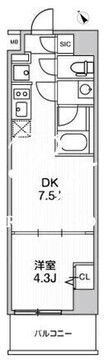 ウィーヴベース墨田パーク 603 間取り図