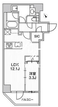 ウィーヴベース墨田パーク 601 間取り図