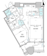パークタワー勝どき S-2628 間取り図