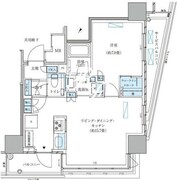 パークアクシス五反田スカイタワー 401 間取り図