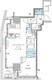 パークアクシス五反田スカイタワー 407 間取り図