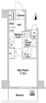 コンフォリア清澄白河トロワ 405 間取り図