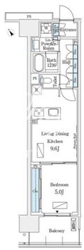 ロイヤルパークス有明 917 間取り図