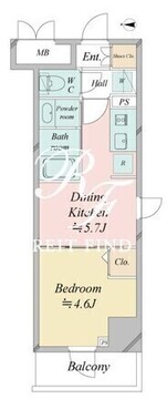 ドゥーエ日暮里4 301 間取り図