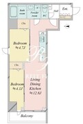 ドゥーエ日暮里4 1002 間取り図