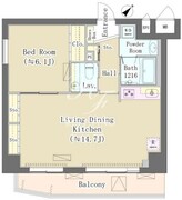 メゾンデタカヤ 204 間取り図