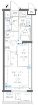ズーム蒲田イースト 112 間取り図