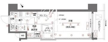ズーム都立大学 404 間取り図