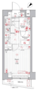 プレミアムキューブ広尾 305 間取り図 ?>