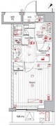 プレミアムキューブ広尾 601 間取り図 ?>