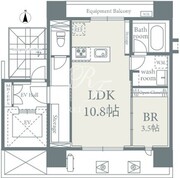 ファブリック信濃町レジデンス 201 間取り図