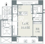 ファブリック信濃町レジデンス 401 間取り図
