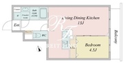 ルネフラッツ新小岩 403 間取り図