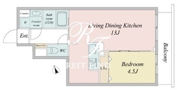 ルネフラッツ新小岩 403 間取り図