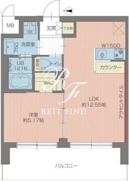 プレジオ葛西ASIAN 1103 間取り図