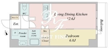 ルネフラッツ新小岩 703 間取り図