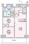 リビオメゾン南砂町 1303 間取り図