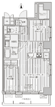 レジェンダリーコート赤羽アネックス 502 間取り図