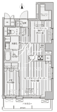 レジェンダリーコート赤羽アネックス 602 間取り図
