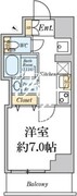 クレストコート志村坂上 402 間取り図