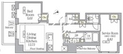 ヴェント四谷 802 間取り図