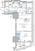 パークアクシス五反田スカイタワー 1204 間取り図
