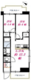 ミオ中目黒 201 間取り図