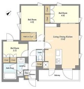 ルミナコート高井戸 301 間取り図