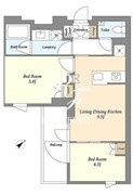 ルミナコート高井戸 407 間取り図