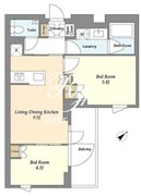 ルミナコート高井戸 408 間取り図