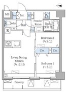 グランドマークレジデンス大森 1002 間取り図