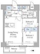 グランドマークレジデンス大森 701 間取り図