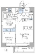 グランドマークレジデンス大森 703 間取り図