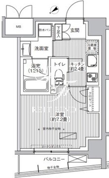 ルヴェール日本橋小伝馬町 402 間取り図