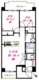 ミオ中目黒 702 間取り図