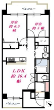 ミオ中目黒 902 間取り図