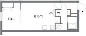 ケリア中板橋 405 間取り図