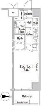 コンフォリア新宿 203 間取り図