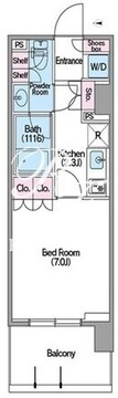 コンフォリア東新宿ステーションフロント 605 間取り図