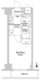 コンフォリア西新宿 1303 間取り図
