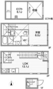 ルクレ自由が丘 203 間取り図
