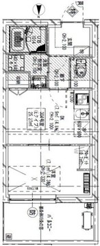 ジェノヴィア大森町2 304 間取り図