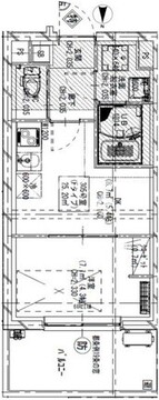 ジェノヴィア大森町2 305 間取り図
