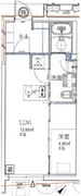 ジェノヴィア大森町 206 間取り図
