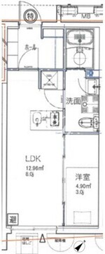 ジェノヴィア大森町 206 間取り図