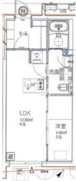 ジェノヴィア大森町 306 間取り図