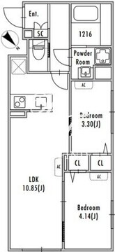 グランパセオ中野新井薬師前 205 間取り図