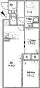 グランパセオ中野新井薬師前 405 間取り図