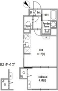 グランパセオ中野新井薬師前 203 間取り図