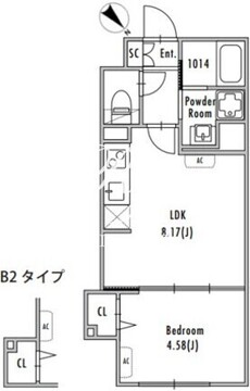 グランパセオ中野新井薬師前 203 間取り図
